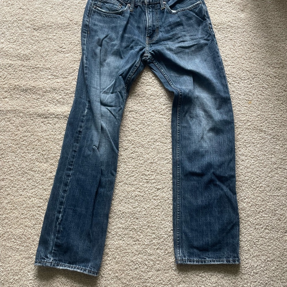 American Eagle Outfitters Dark Blue Relaxed Jeans